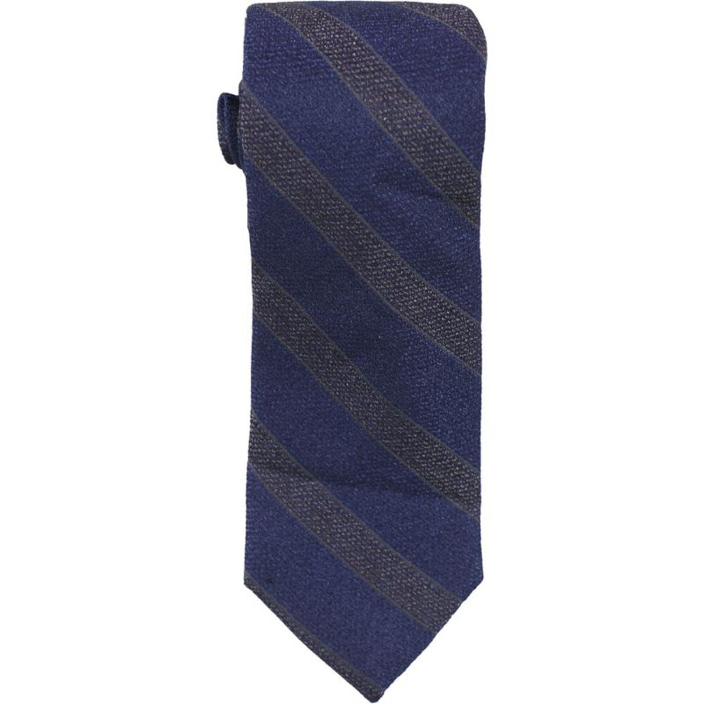 Tallia Mens Wide Stripe Self-tied Necktie, NWT